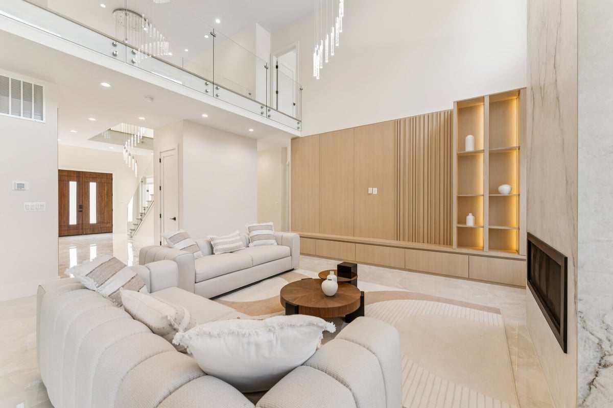 Contemporary open living area renovation by DesignLab in Georgetown, Washington, DC