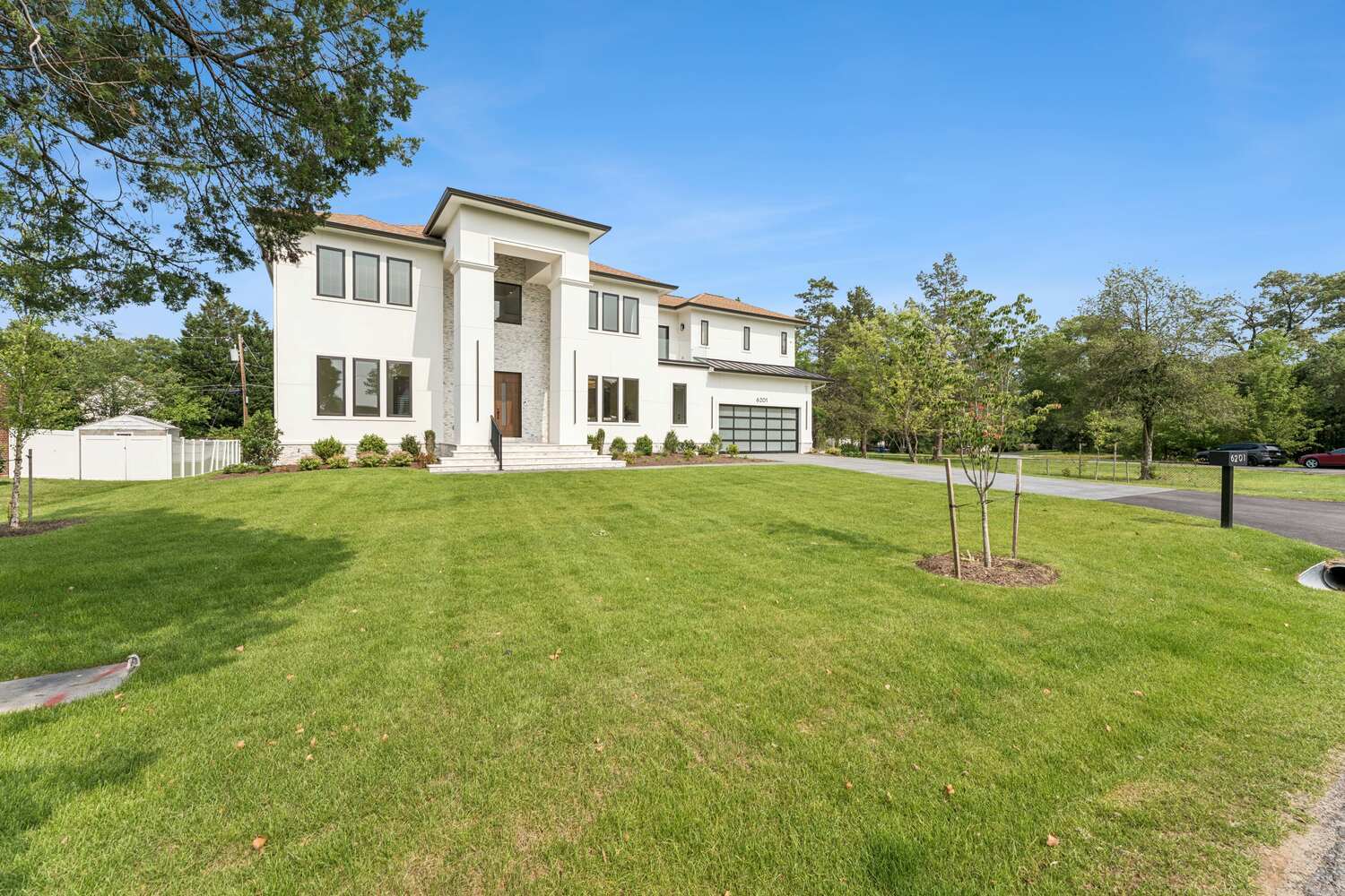Elegant custom home with large front yard built by DesignLab in AU Park, DC
